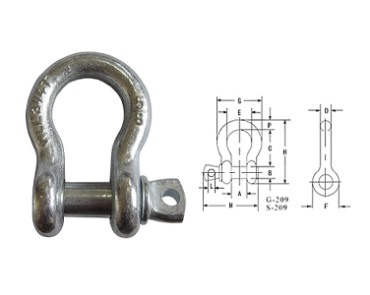 G209 US SCREW PIN ANCHOR SHACKLE