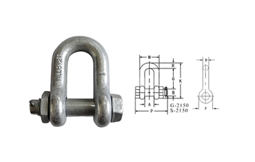 G2150 US BOLT TYPE CHAIN SHACKLE