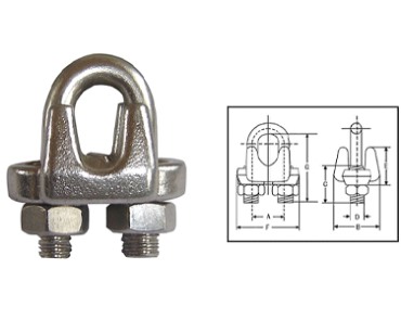 U.S. Type Drop Forged Wire Rope Clips-450D11				