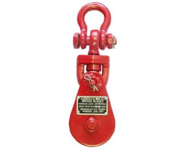 H419 light type champion snatch block with shackle				
